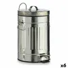 Мусорное ведро с педалью Серебристый Сталь 7 L (6 штук)