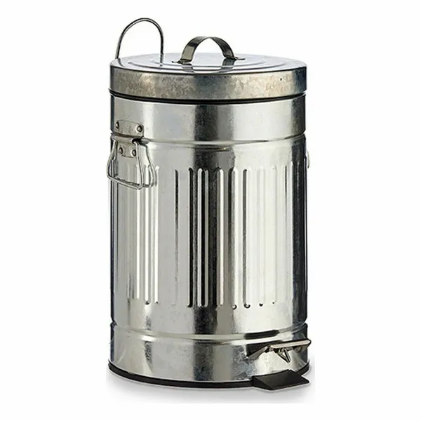 Мусорное ведро с педалью Серебристый Сталь 7 L (6 штук)