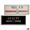 Painting Gift Decor GUILTY MILAN White Black Beige Cream Particleboard 2 x 46 x 121 cm (4 Units)