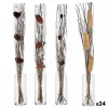 корсажи Gift Decor Серый Натуральный 100 cm 12 x 96 x 10 cm (24 штук)