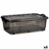Storage Box with Wheels Kipit Anthracite Plastic 30 L 40 x 20,5 x 63 cm (6 Units)