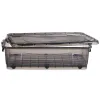 Storage Box with Wheels Kipit Anthracite Plastic 40 L 46,5 x 20 x 72,5 cm (6 Units)