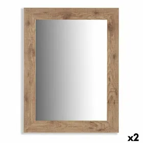 Sieninis veidrodis Gift Decor Ruda 66 x 85 x 2 cm 64,5 x 84,5 x 1,5 cm Stačiakampis (2 vnt.)