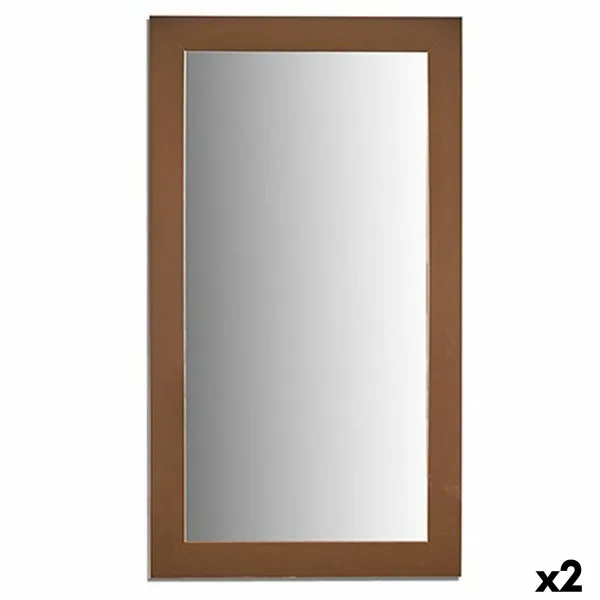 Sienas spogulis Gift Decor Bronza 64,3 x 84,5 x 1,5 cm Taisnstūra (2 gb.)
