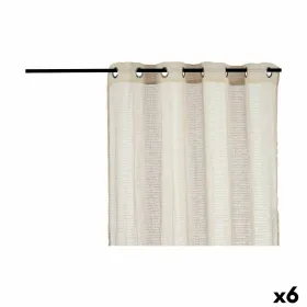 Curtain Gift Decor Beige 140 x 0,1 x 260 cm 34 x 3,5 x 26 cm (6 Units)