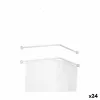 Aizkaru stanga Berilo Balts Alumīnijs 80 cm 5,5 x 96 x 11 cm Dušai (24 gb.)