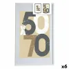 Nuotraukų rėmelis Gift Decor Balta Plastmasinis Medžio MDF (6 vnt.)