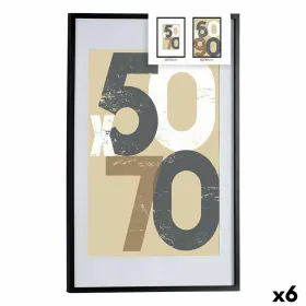 Фото рамка Gift Decor Чёрный полистирол Пластик Деревянный MDF 60 x 90 cm (6 штук)