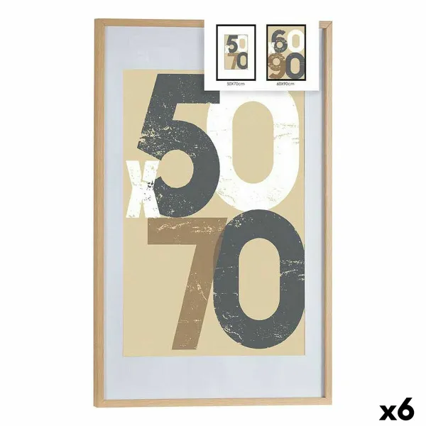 Foto rāmis Gift Decor Dabisks polistirols Plastmasa Koks MDF 50 x 70 cm (6 gb.)