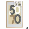 Foto rāmis Gift Decor Dabisks polistirols Plastmasa Koks MDF 50 x 70 cm (6 gb.)