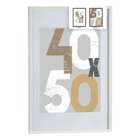 Nuotraukų rėmelis Gift Decor Balta polistirenas Plastmasinis Medžio MDF 50 x 70 cm (6 vnt.)
