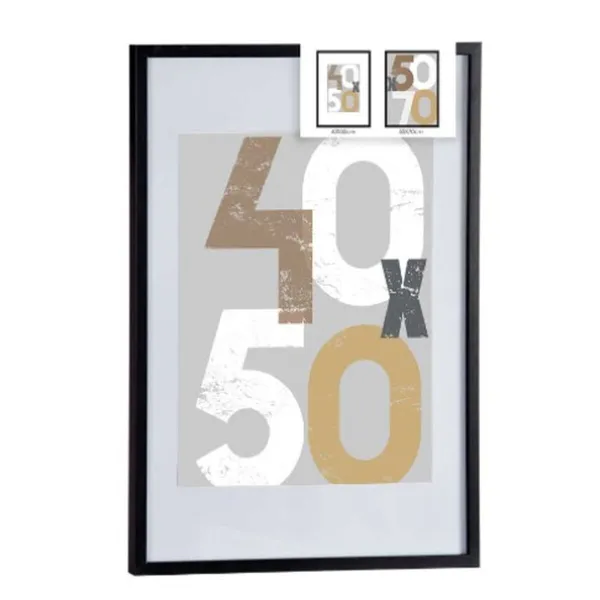 Seinävalokuvakehys Gift Decor Musta polystyreeni Muovinen Puu MDF 50 x 70 cm (6 osaa)