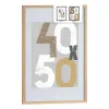 Photo frame Gift Decor Natural polystyrene Plastic MDF Wood (6 Units)