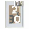 Wall photo frame Gift Decor White Glass MDF Wood 30 x 40 cm (6 Units)