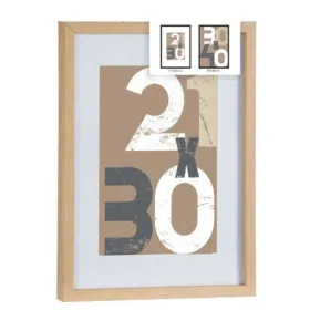 Nuotraukų rėmelis Gift Decor Natūralus stiklas Medžio MDF 30 x 40 cm (6 vnt.)