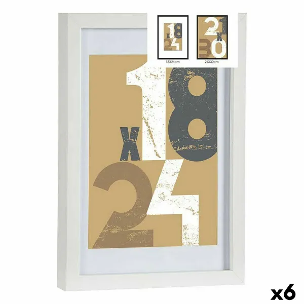 Фото рамка Gift Decor Белый Cтекло Деревянный MDF (6 штук)