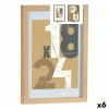 Фото рамка Gift Decor Натуральный Cтекло Деревянный MDF (6 штук)