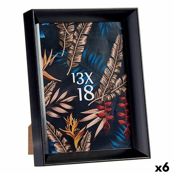 Фото рамка Gift Decor Чёрный Cтекло Пластик (6 штук)