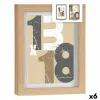 Foto rāmis Gift Decor Dabisks Stikls Koks MDF (6 gb.)