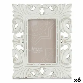 Nuotraukų rėmelis Gift Decor Balta Medžio MDF Eukalipto mediena (6 vnt.)