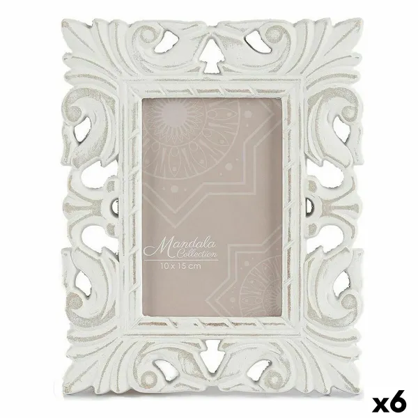 Фото рамка Gift Decor Белый Деревянный MDF эвкалиптовое дерево (6 штук)