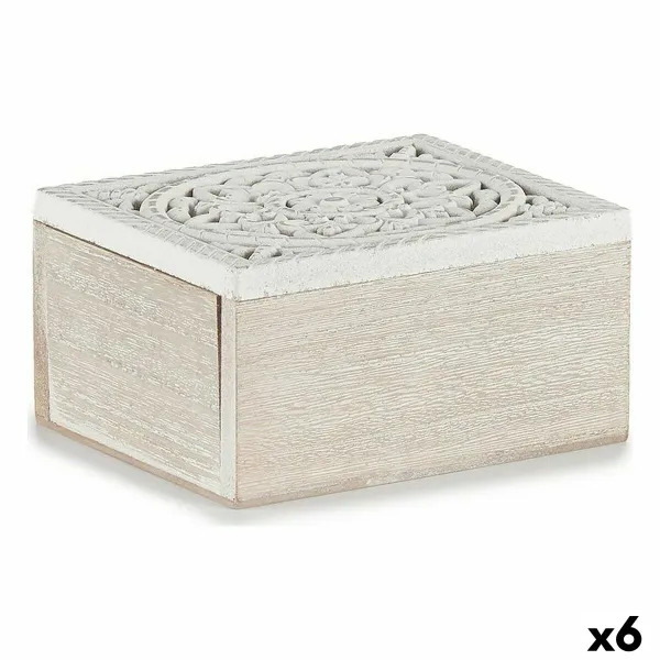 Декоративный шкафчик Gift Decor Белый Деревянный Металл (6 штук)