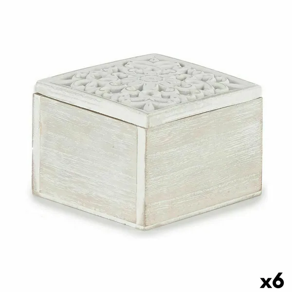 Декоративный шкафчик Gift Decor Белый Деревянный Металл (6 штук)