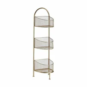 Shelves Gift Decor Golden Metal 21,2 x 97 x 28,5 cm (4 Units)