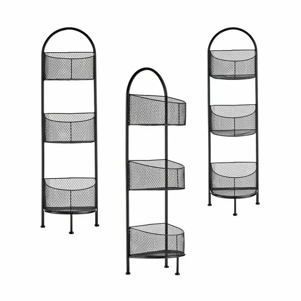 Lentyna Gift Decor Juoda Metalinis 21,2 x 97 x 28,5 cm (4 vnt.)