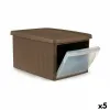 Контейнер для хранения с крышкой Stefanplast Elegance Бежевый Пластик Боковой (5 штук)