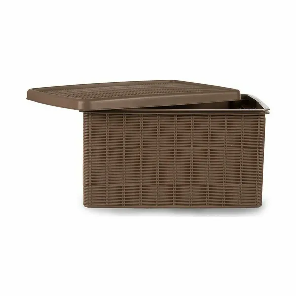 Контейнер для хранения с крышкой Stefanplast Elegance Бежевый Пластик Боковой (5 штук)