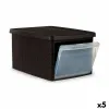 Контейнер для хранения с крышкой Stefanplast Elegance Коричневый Пластик Боковой (5 штук)