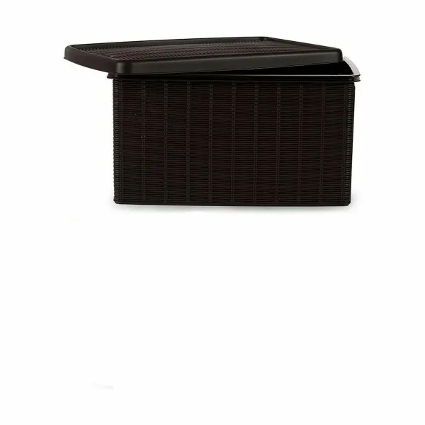 Контейнер для хранения с крышкой Stefanplast Elegance Коричневый Пластик Боковой (5 штук)