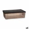 Контейнер для хранения с крышкой Stefanplast Elegance Коричневый Пластик 30 L (6 штук)