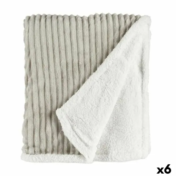 Antklodė Gift Decor Balta Pilka 200 x 150 x 1,5 cm (6 vnt.)