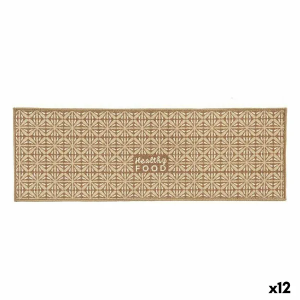 Carpet Kinvara Healthy Food Beige 40 x 120 cm 40 x 0,05 x 119 cm Multi-use (12 Units)