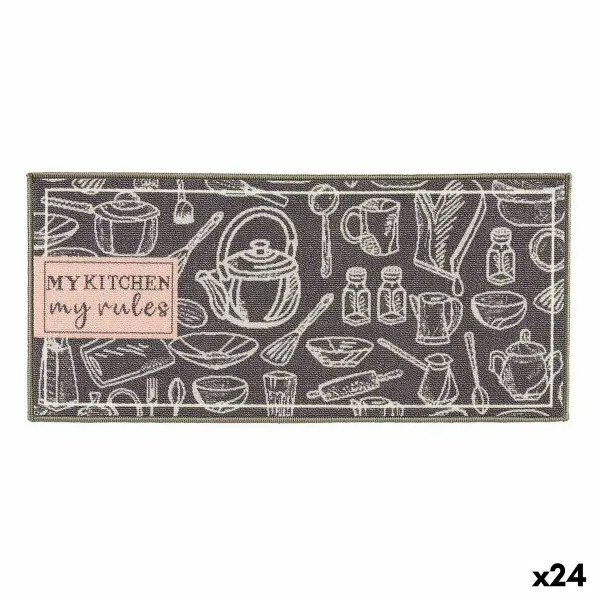 Kilimas Kinvara My Kitchen Pilka 40 x 90 cm 40 x 0,05 x 90 cm Daugkartinis naudojimas (24 vnt.)