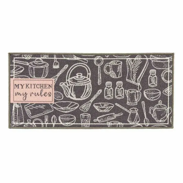 Kilimas Kinvara My Kitchen Pilka 40 x 90 cm 40 x 0,05 x 90 cm Daugkartinis naudojimas (24 vnt.)