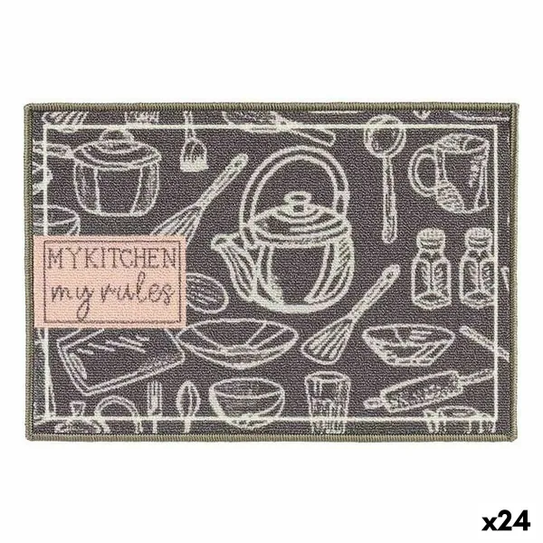 Paklājs Kinvara My Kitchen Pelēks 40 x 60 cm 40 x 0,05 x 60 cm Multilietošana (24 gb.)