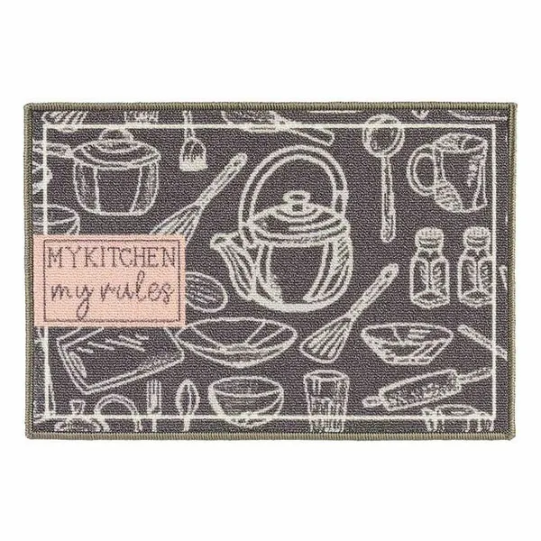 Paklājs Kinvara My Kitchen Pelēks 40 x 60 cm 40 x 0,05 x 60 cm Multilietošana (24 gb.)