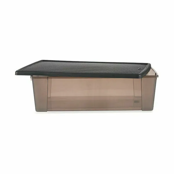 Контейнер для хранения с крышкой Stefanplast Elegance Серый Прозрачный Пластик 30 L (6 штук)