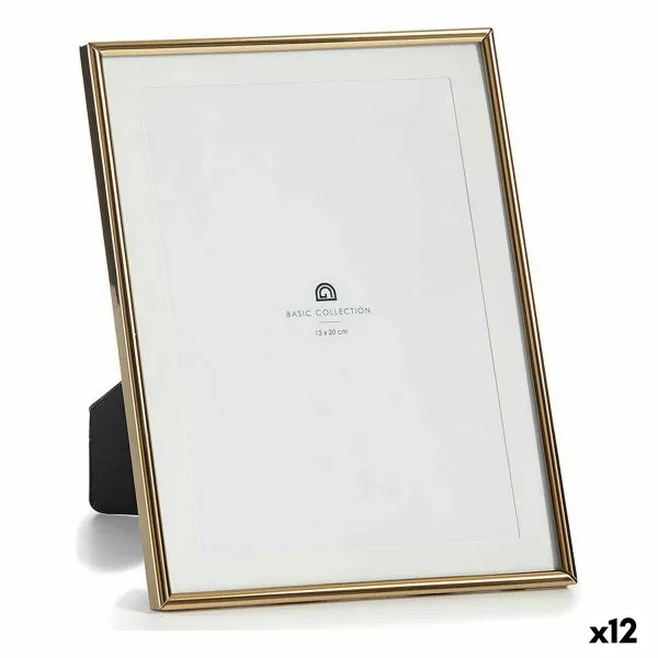 Фото рамка Gift Decor Позолоченный Стеклянный Сталь (12 штук)