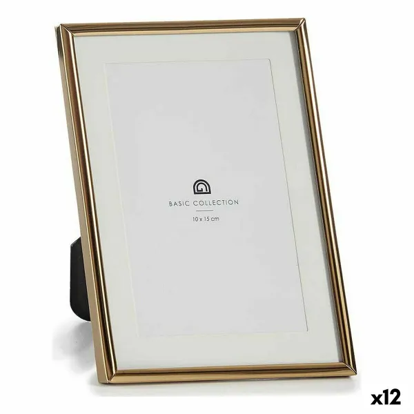 Фото рамка Gift Decor Позолоченный Стеклянный Сталь (12 штук)