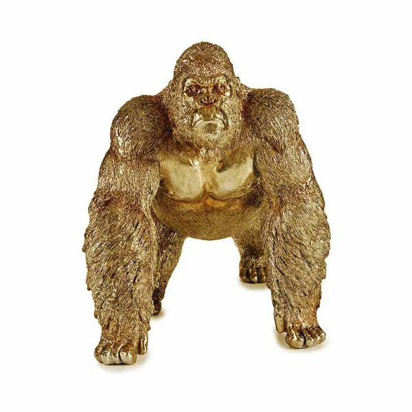 Декоративная фигура Gift Decor Позолоченный Горилла 20 x 27,5 x 34 cm (2 штук)