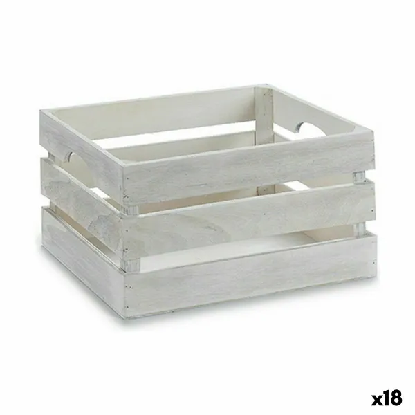 Декоративный шкафчик Gift Decor Белый Деревянный Тополь Древесина тополя (18 штук)