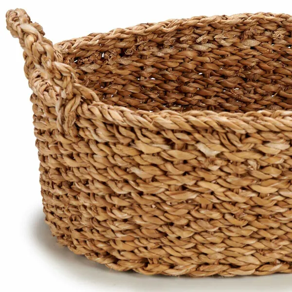 Set of Baskets Gift Decor Brown Marine algae 750 ml 1,5 L 3 L With handles (4 Units)