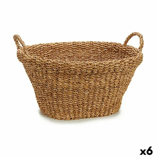 Корзина Gift Decor Коричневый Морские водоросли 32 L С ручками (6 штук)
