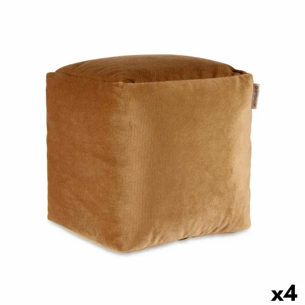 Pufs Gift Decor Bēšs polistirols Samts (4 gb.)