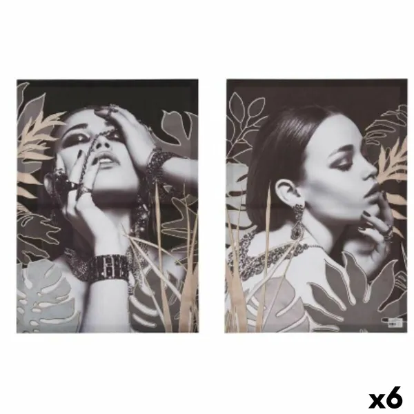 Полотно Gift Decor Полотно 50 x 3,5 x 69,5 cm Женщина (6 штук)