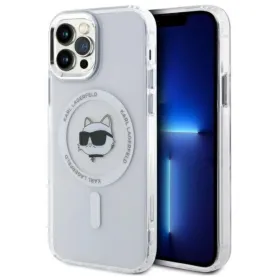 Karl Lagerfeld IML Metal Choupette Head MagSafe - Case for iPhone 12 / iPhone 12 Pro (White)